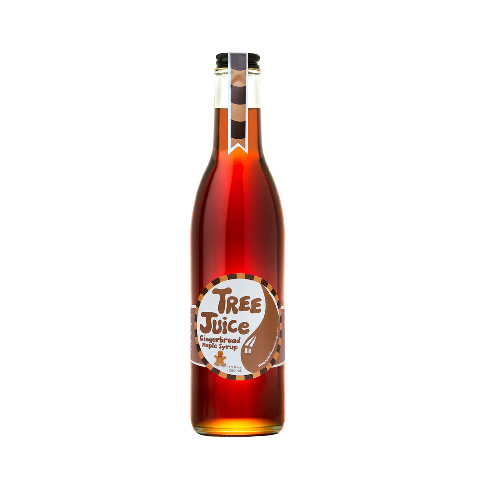 12oz bottle of Tree Juice Gingerbread Maple Syrup