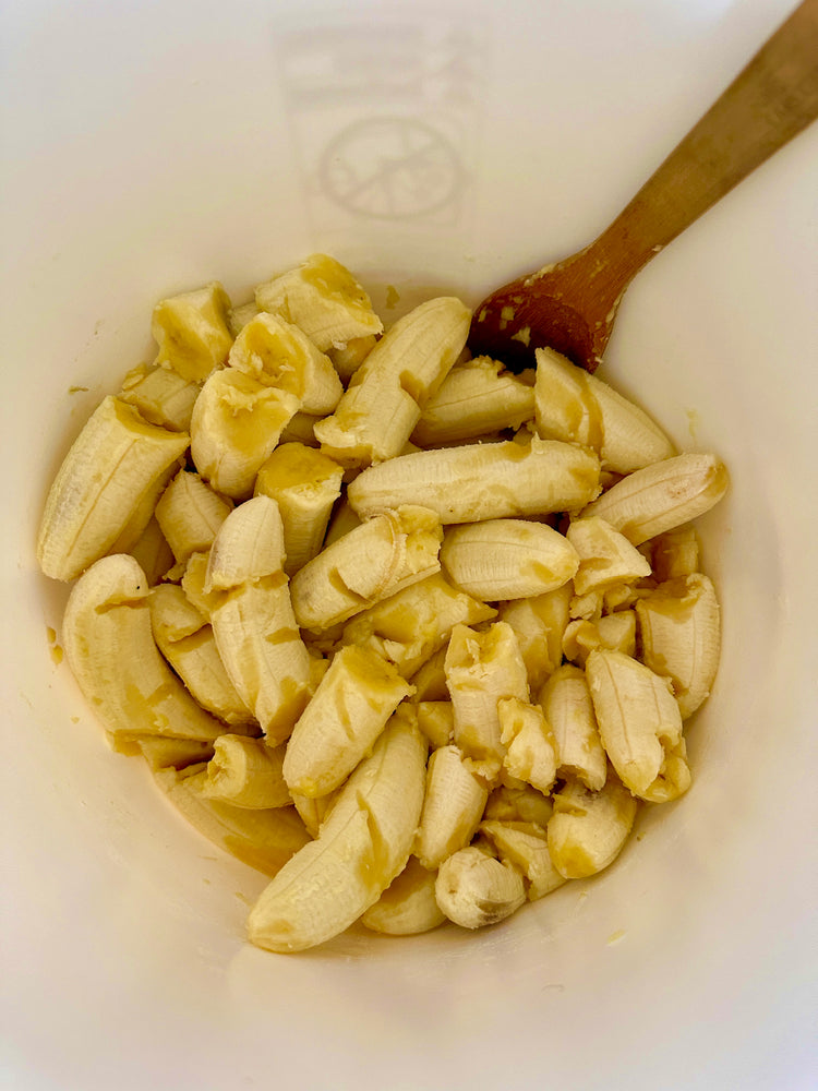 Raw Organic Bananas in a pail