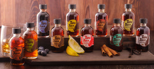 Mixed varieties of 2oz bottles of Tree Juice Maple Syrup