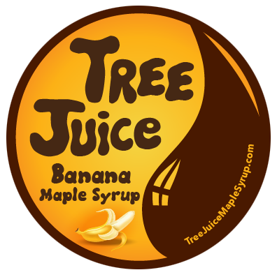 Tree Juice Banana Maple Syrup Logo