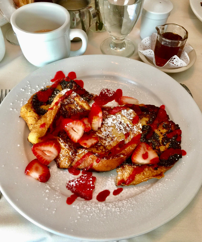 Tree Juice strawberry maple syrup over French toast