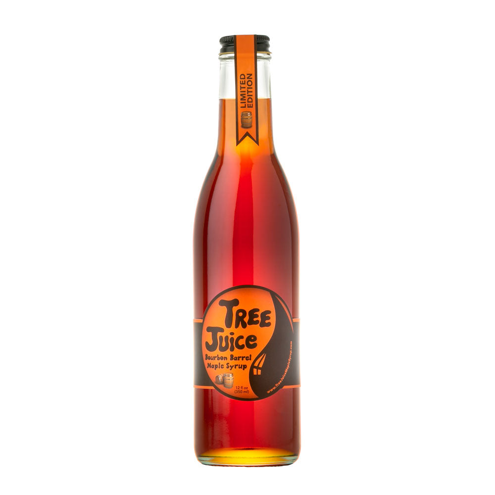 Tree Juice Bourbon Barrel Aged Maple Syrup, 12oz bottle
