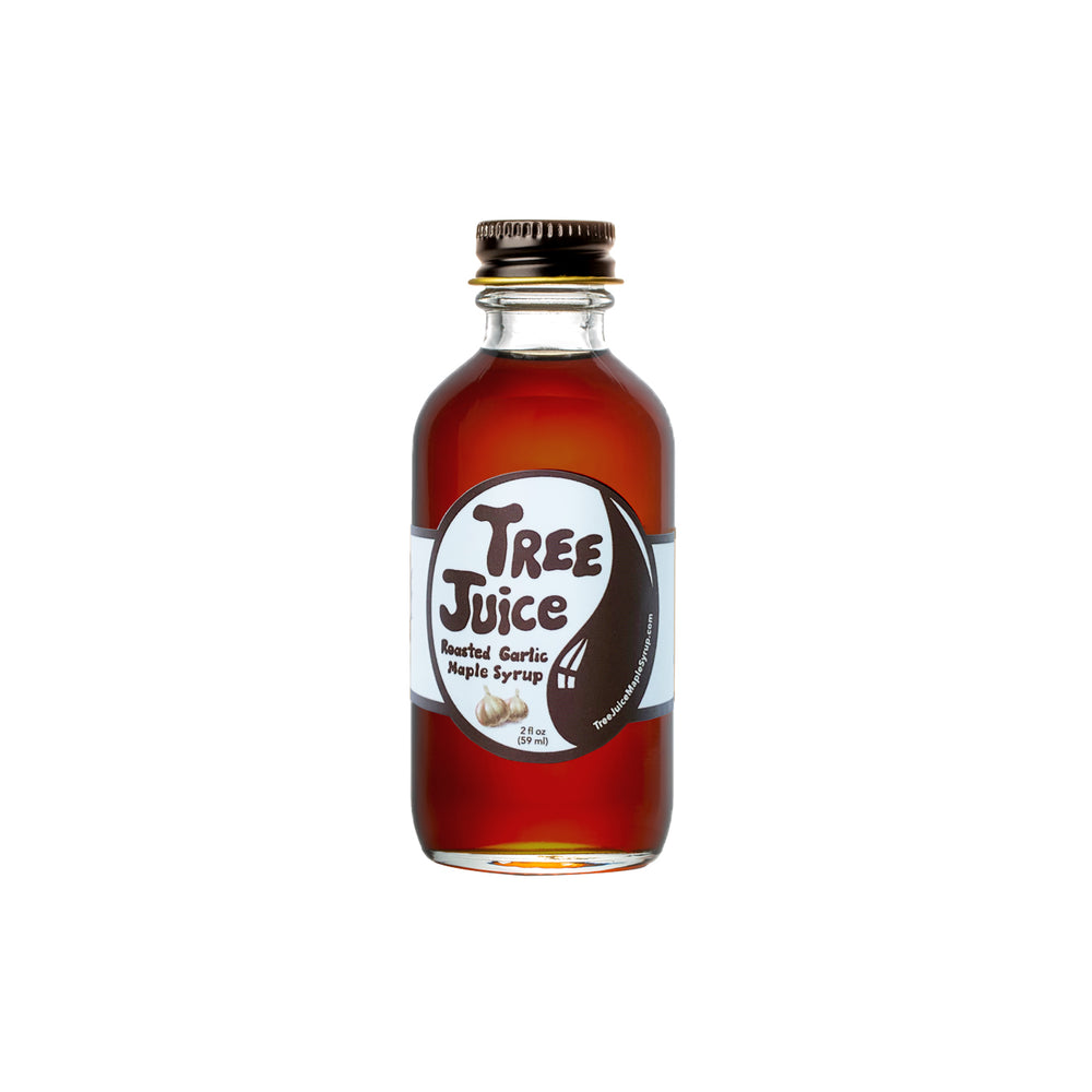 Tree Juice Roasted Garlic Maple Syrup, 2oz bottle
