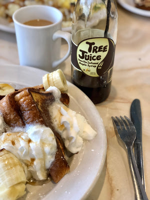 Tree Juice Vanilla Maple Syrup on French toast