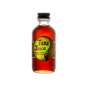 Tree Juice Rye Whiskey Barrel Aged Maple Syrup, 2oz bottle