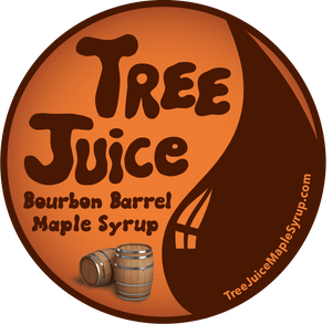 Tree Juice Bourbon Barrel Aged Maple Syrup logo