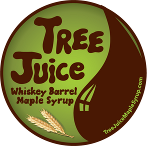 Tree Juice Rye Whiskey Barrel Aged Maple Syrup logo